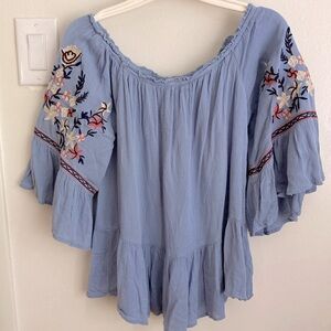 Altar’d state embroidery floral top